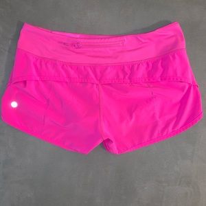 Sz 6 lululemon speed up short in hot pink